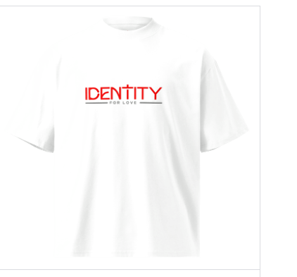 T-Shirt Unissexo – Identity for Love | Branca